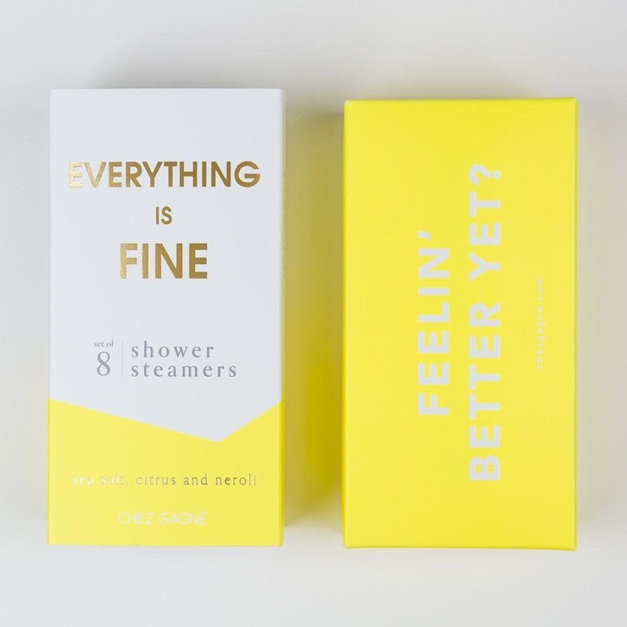 Bath & Body Chez Gagne Letterpress | Everything Is Fine Shower Steamers