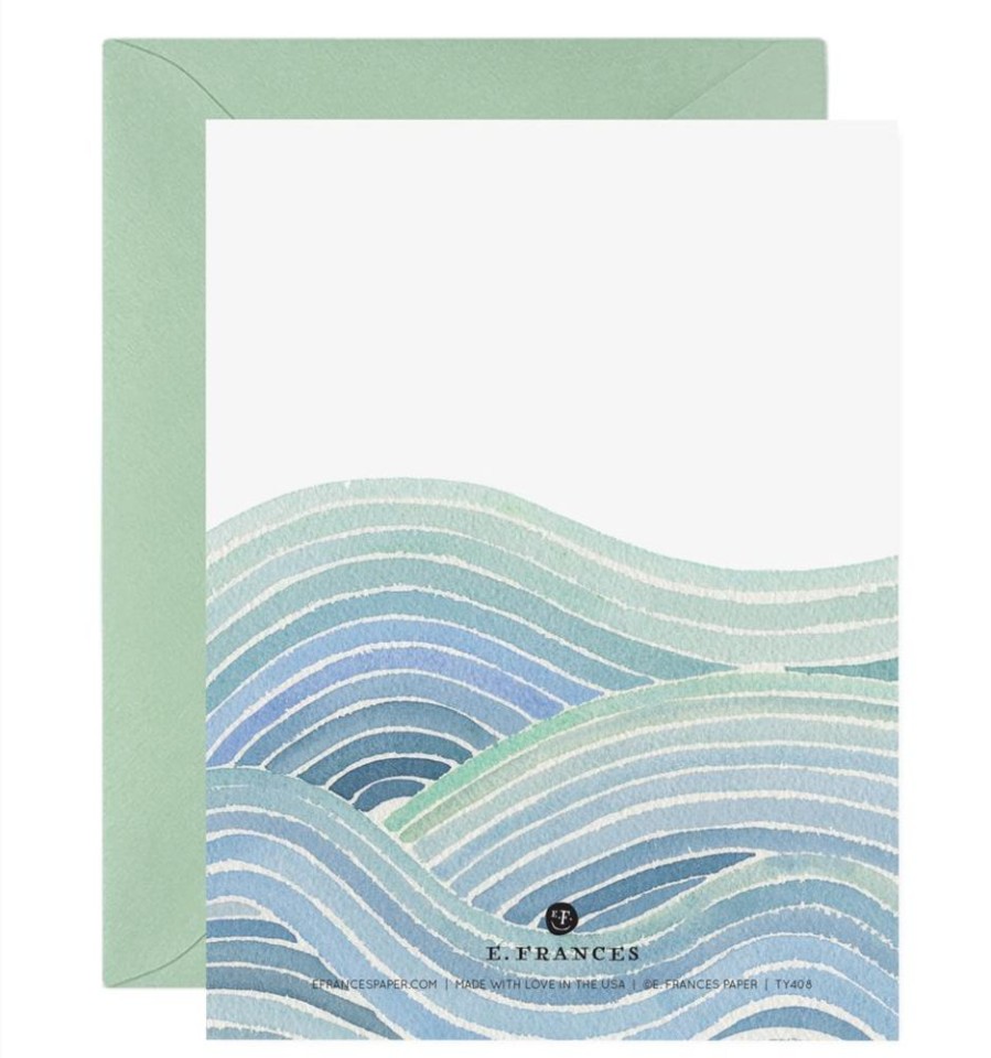 Paper & Office E. Frances Paper Studio Thank You Notes | Ocean Of Thanks Box Set