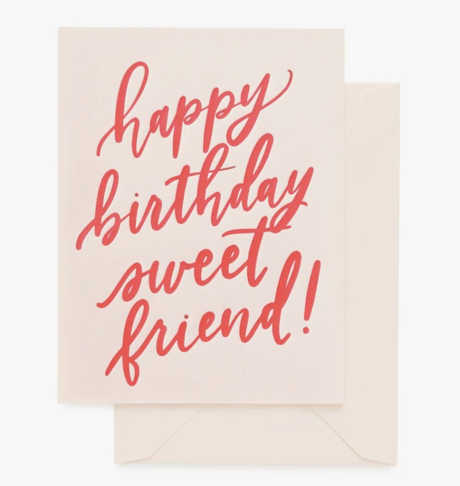 Greeting Cards Sugar Paper | Happy Birthday Sweet Friend