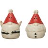 Holidays Creative Co-Op Holiday Decor & Gifts | Stoneware Gnome Salt & Pepper Shakers