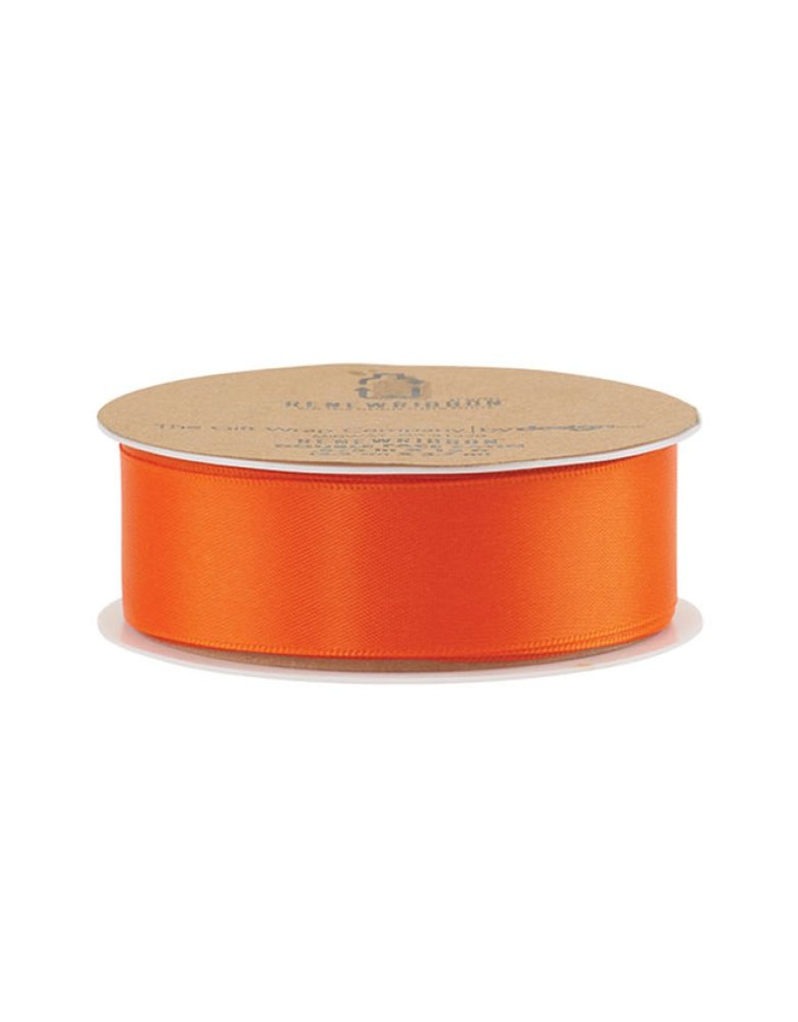 Party & Gift Wrap The Gift Wrap Company Ribbon | Renew Satin Ribbon, Tangerine