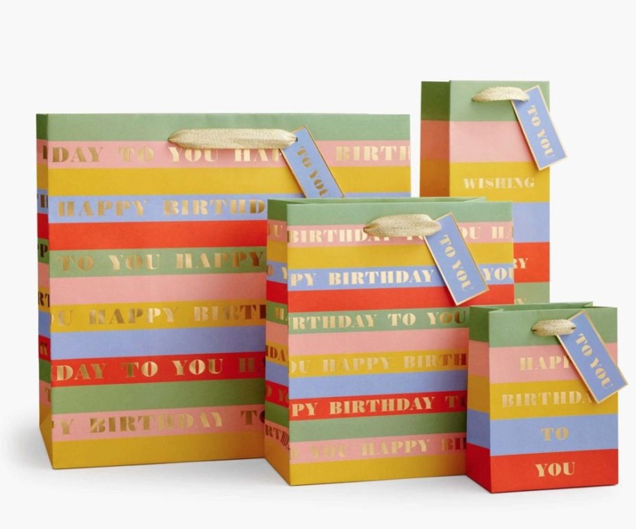 Party & Gift Wrap Rifle Paper Co. Gift Bags | Birthday Wishes Gift Bag, Medium