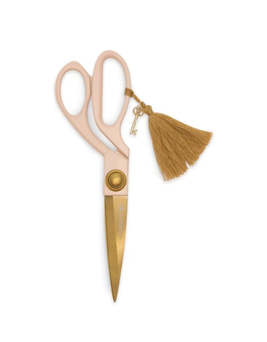 Paper & Office Designworks Ink Desk Accessories | Scissors With Tassel, Dusty Blush