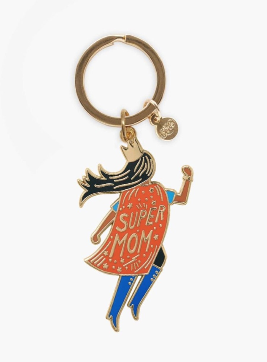 Greeting Cards Rifle Paper Co. Mother'S Day | Soaring Super Mom Enamel Keychain