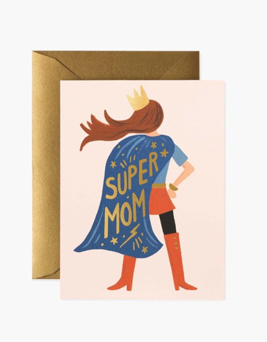 Greeting Cards Rifle Paper Co. Mother'S Day | Super Mom Card