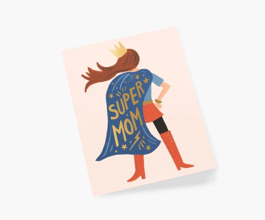 Greeting Cards Rifle Paper Co. Mother'S Day | Super Mom Card