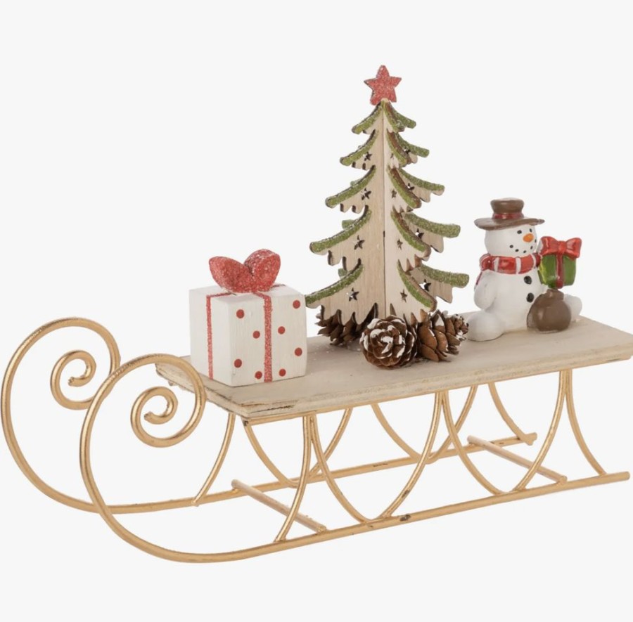 Holidays Silver Tree Home & Holiday Holiday Decor & Gifts | Wooden Sleigh