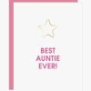 Greeting Cards Chez Gagne Letterpress | Best Auntie Ever