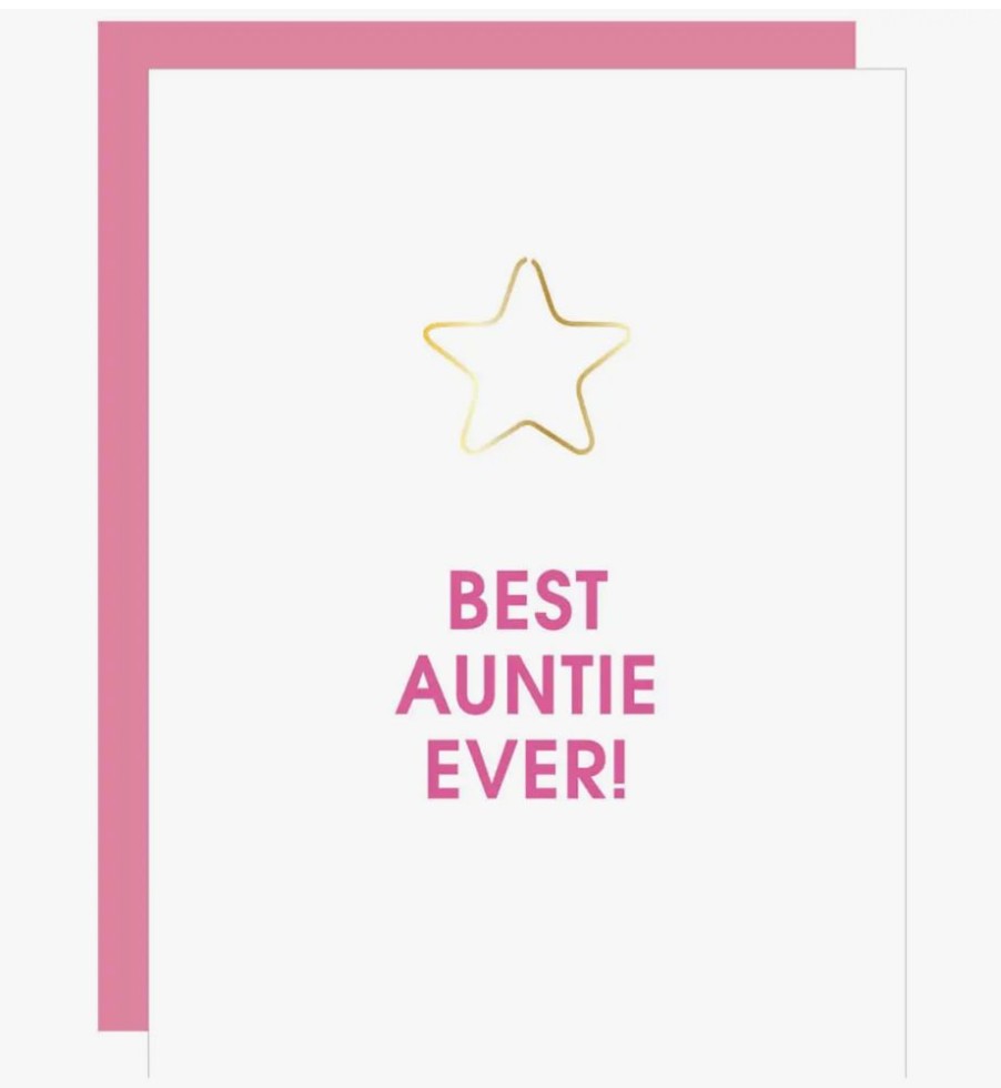 Greeting Cards Chez Gagne Letterpress | Best Auntie Ever