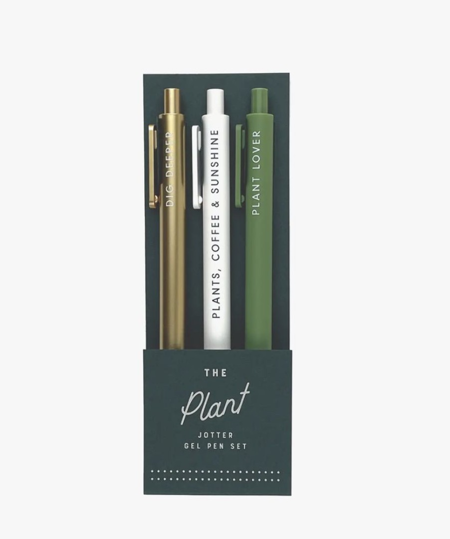 Paper & Office Ruff House Art Pens & Pencils | Plant Jotter Pen, Set Of 3