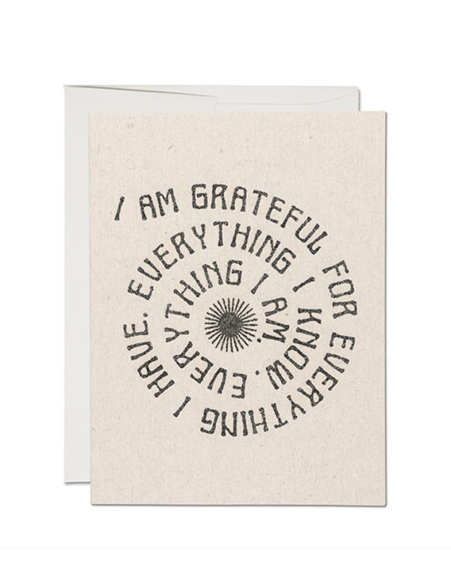 Greeting Cards Red Cap Cards | Grateful For Everything