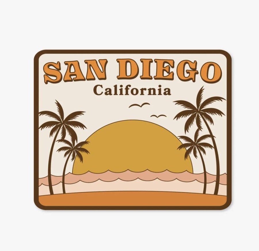 Party & Gift Wrap Wild Child Brand Gift Tags & Stickers | San Diego, California Beach Sticker