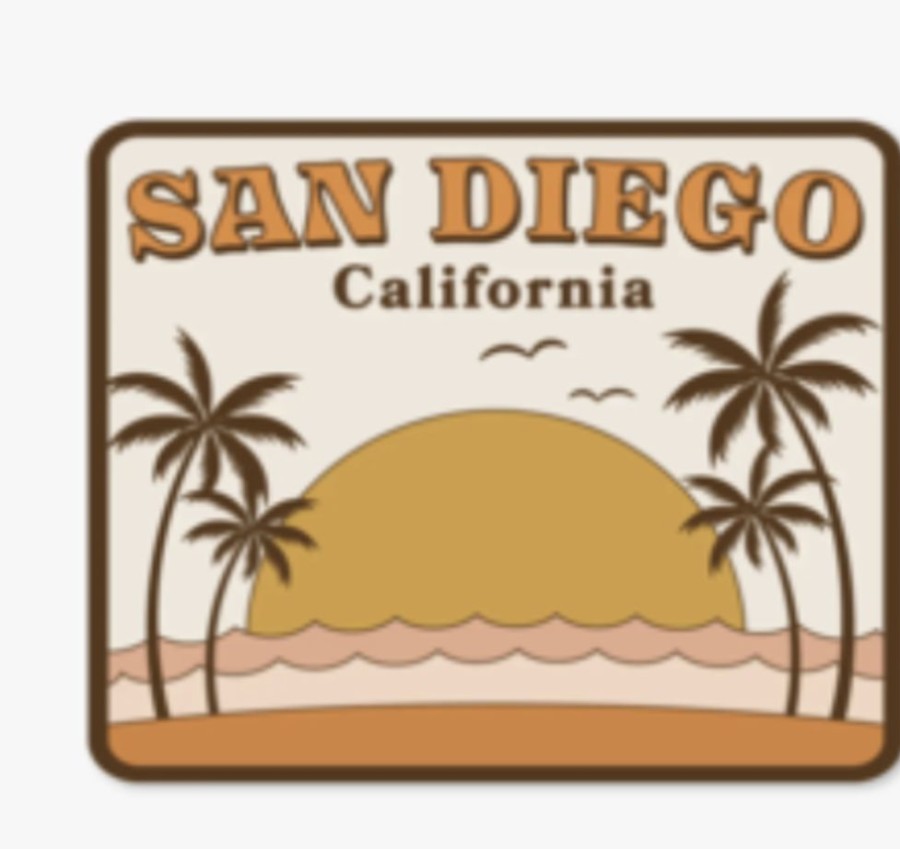 Party & Gift Wrap Wild Child Brand Gift Tags & Stickers | San Diego, California Beach Sticker