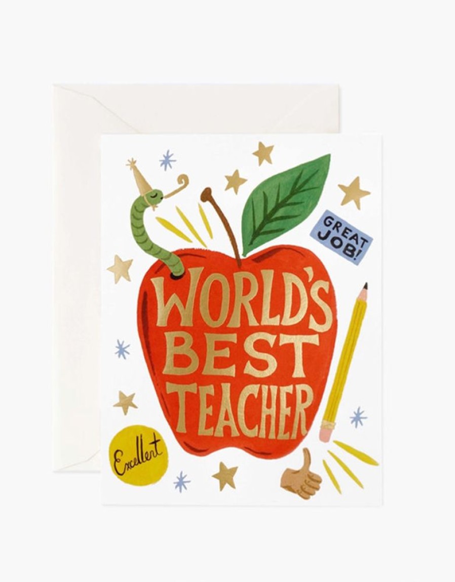 Greeting Cards Rifle Paper Co. | World'S Best Teacher Box Set