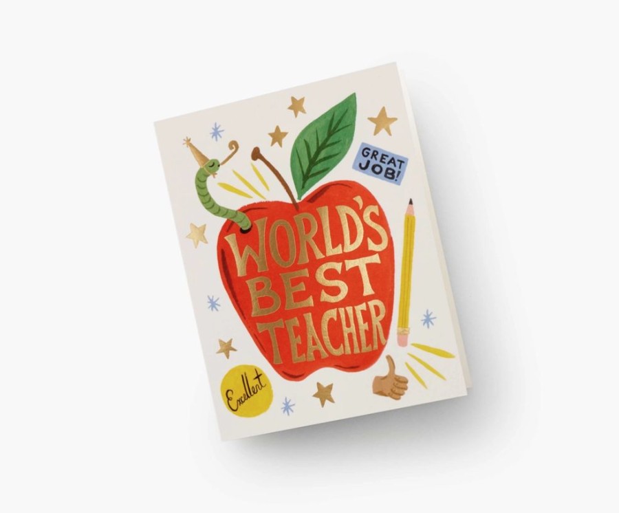 Greeting Cards Rifle Paper Co. | World'S Best Teacher Box Set