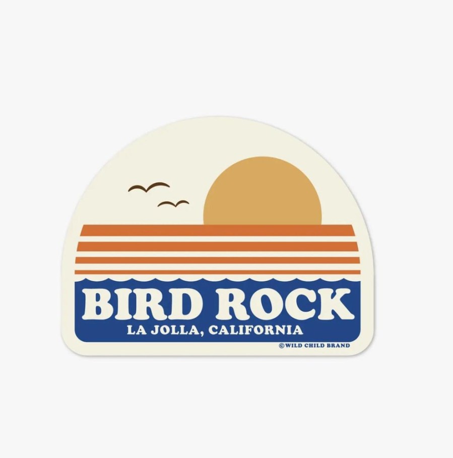 Party & Gift Wrap Wild Child Brand Gift Tags & Stickers | Bird Rock La Jolla Sticker