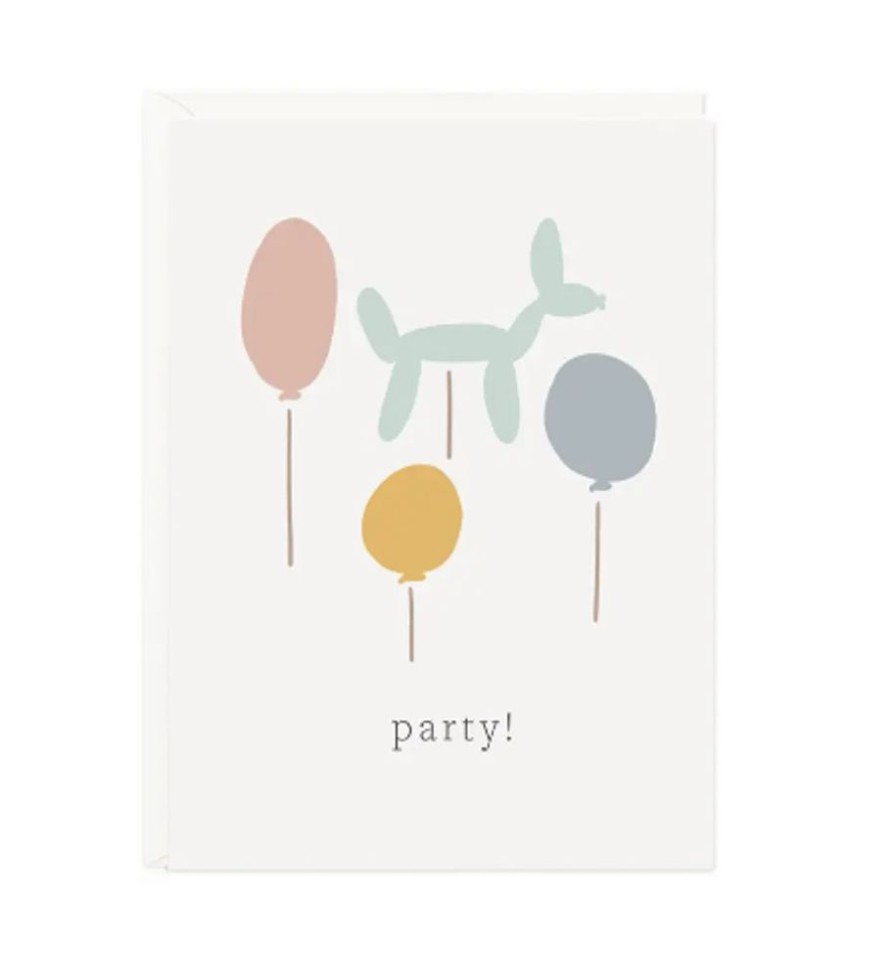 Party & Gift Wrap Ramona & Ruth Gift Tags & Stickers | Party Balloons Mini Card