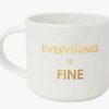 Home & Gift Chez Gagne Letterpress | Everything Is Fine Mug