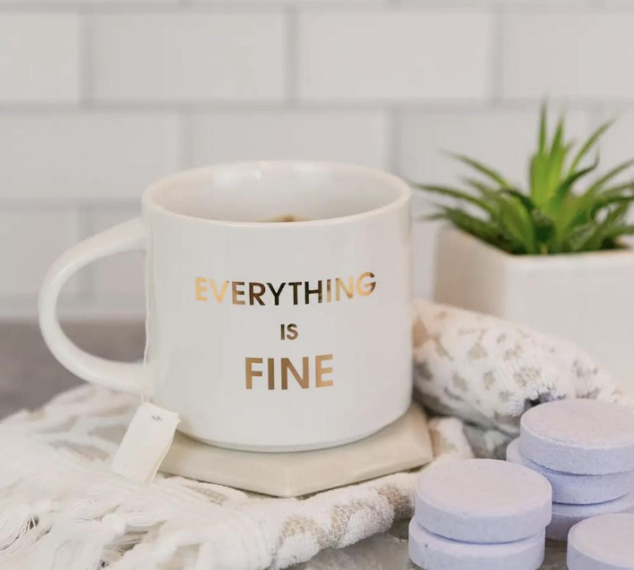 Home & Gift Chez Gagne Letterpress | Everything Is Fine Mug