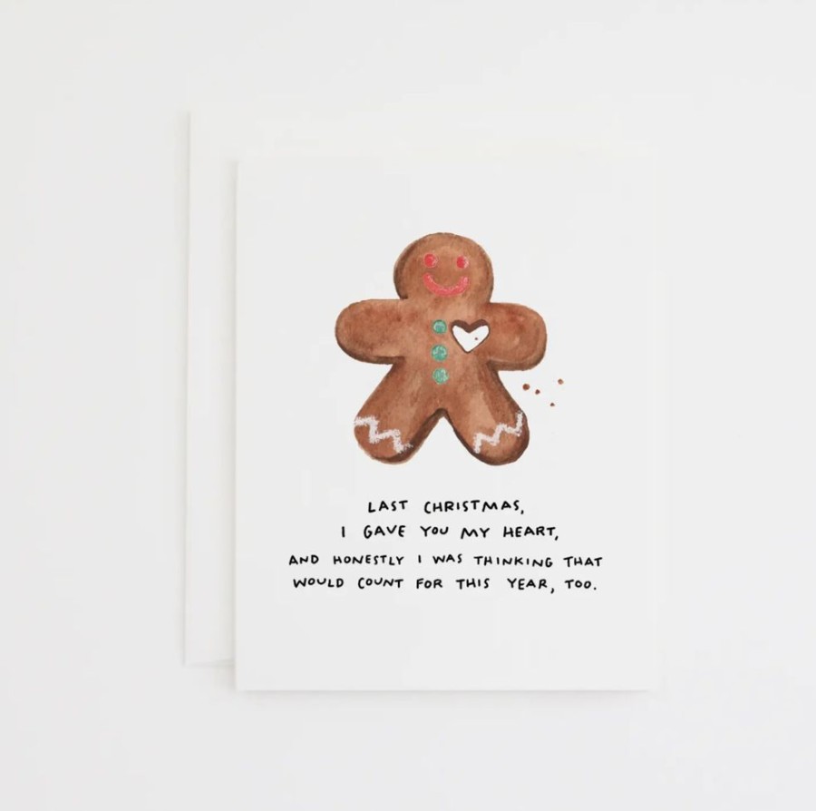 Holidays Party Sally Holiday Cards, Single | Gingerbread Man