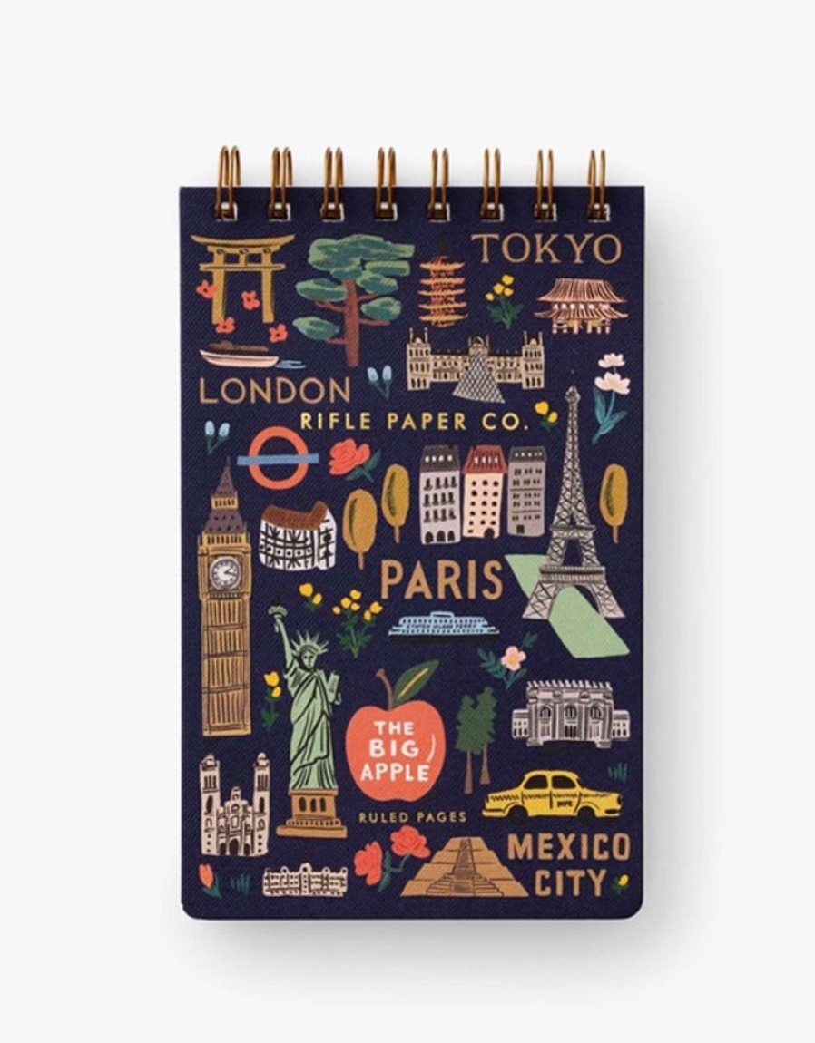 Paper & Office Rifle Paper Co. Notebooks | Bon Voyage Small Top Spiral Notebook