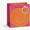 Party & Gift Wrap E. Frances Paper Studio Gift Bags | Smiley Orange Gift Bag