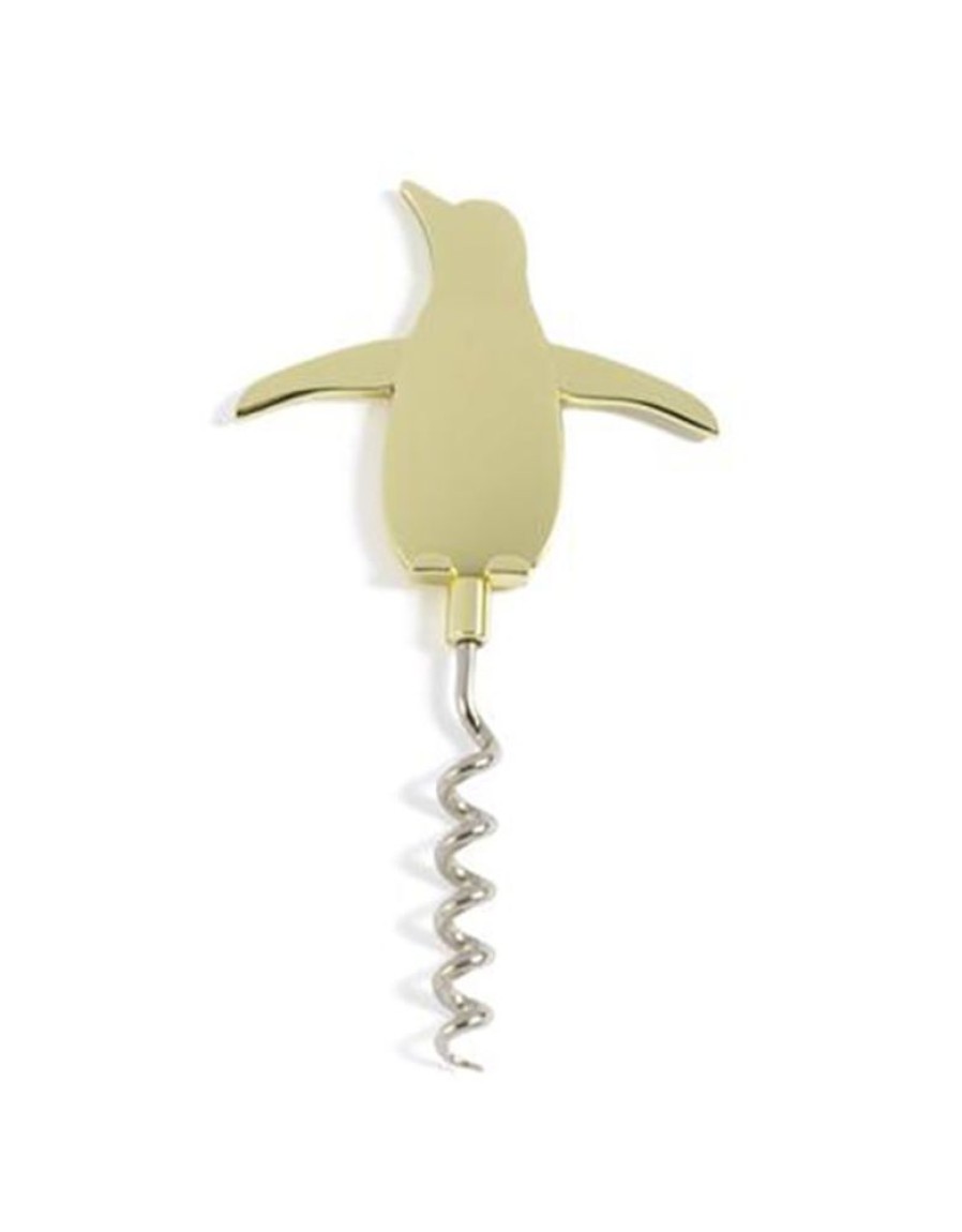 Home & Gift Shiraleah | Gold Penguin Corkscrew