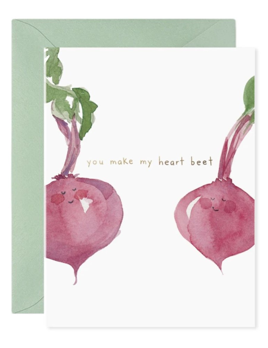 Greeting Cards E. Frances Paper Studio | You Make My Heart Beet