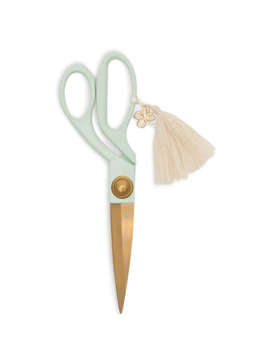 Paper & Office Designworks Ink Desk Accessories | Scissors With Tassel, Mint