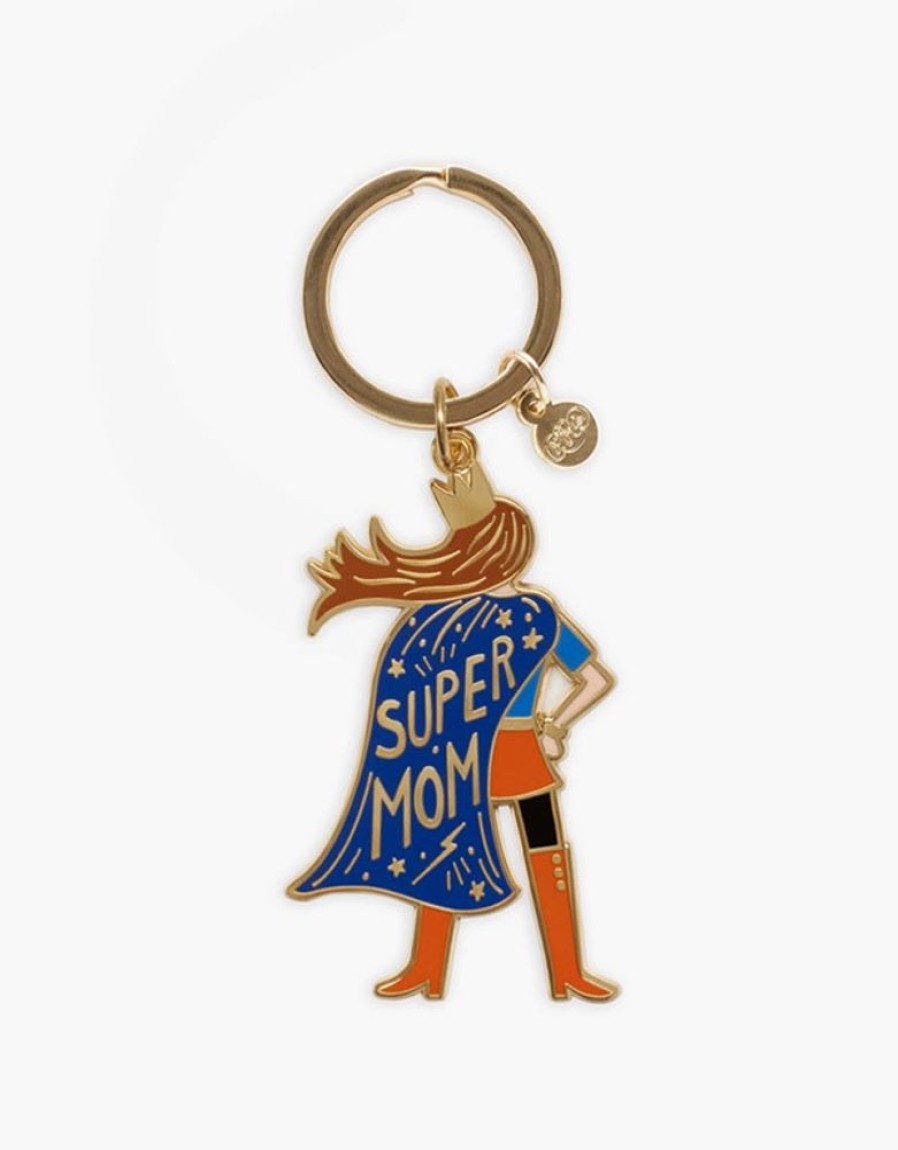 Greeting Cards Rifle Paper Co. Mother'S Day | Super Mom Enamel Keychain