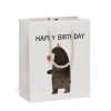 Party & Gift Wrap Red Cap Cards Gift Bags | Party Bear Birthday Gift Bag, Medium