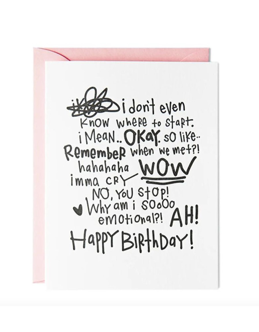 Greeting Cards Paper Epiphanies | Imma Cry Birthday