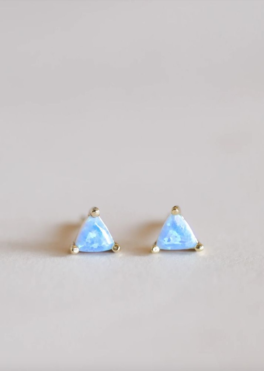 Accessories JaxKelly Earrings | Mini Energy Gem Earrings, Opal