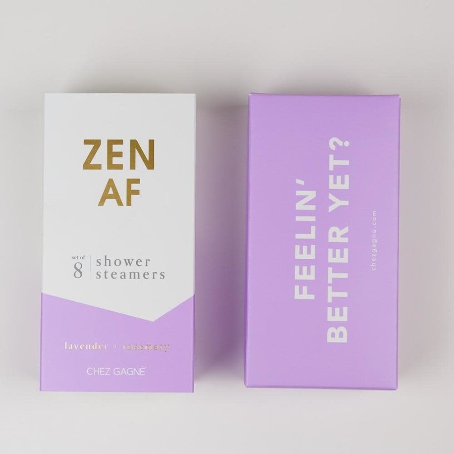 Bath & Body Chez Gagne Letterpress | Zen Af Shower Steamers