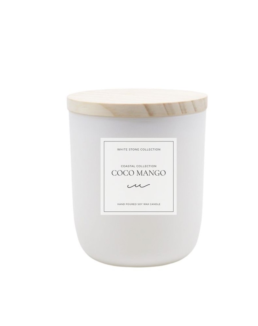 Home & Gift White Stone Candles | Coco Mango