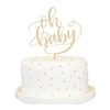 Party & Gift Wrap Alexis Mattox Design | Oh Baby Cake Topper, Gold Mirror