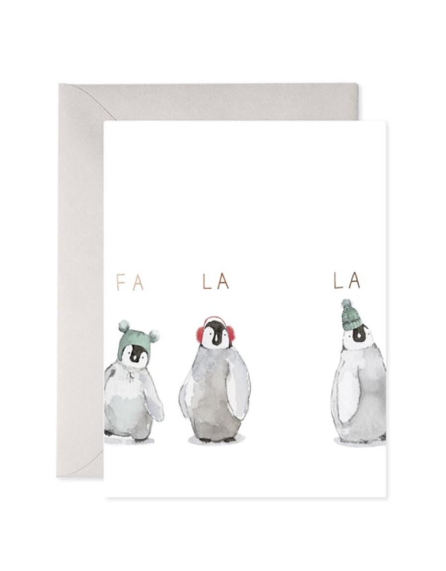 Holidays E. Frances Paper Studio Holiday Cards, Single | Cozy Penguins