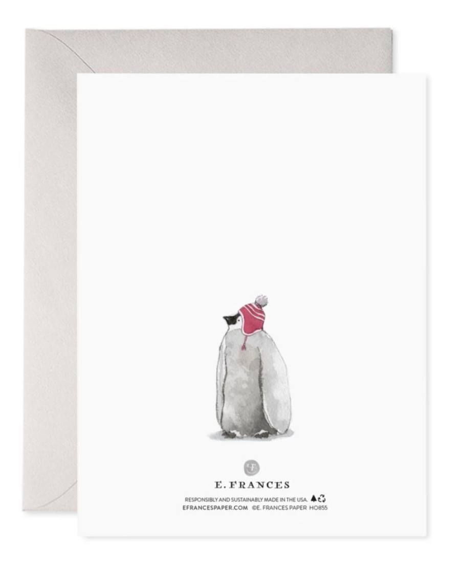 Holidays E. Frances Paper Studio Holiday Cards, Single | Cozy Penguins