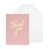 Greeting Cards Sugar Paper | Thank You Script