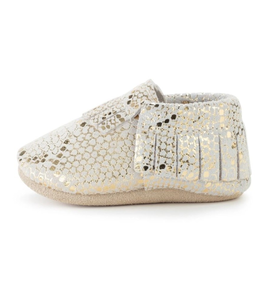 Home & Gift BirdRock Baby | Rattlesnake Genuine Leather Baby Moccasins