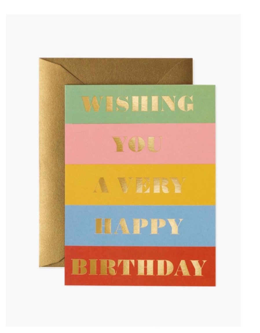 Greeting Cards Rifle Paper Co. | Birthday Wishes Card