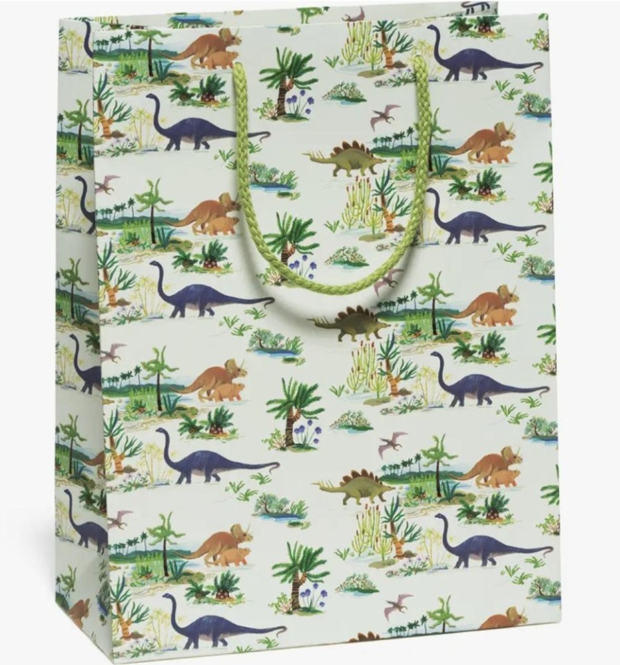 Party & Gift Wrap Red Cap Cards Gift Bags | Dinosaurs Gift Bag