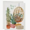 Greeting Cards Red Cap Cards | Chair Sloth