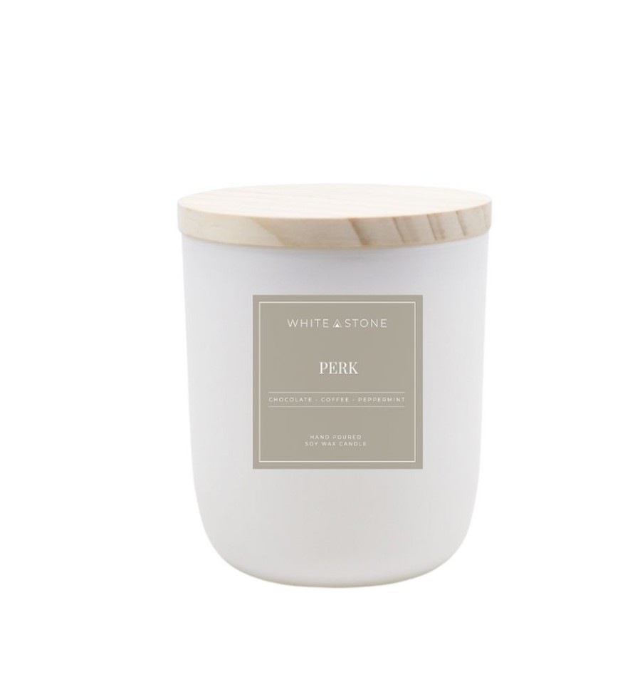 Home & Gift White Stone Candles | Perk Candle