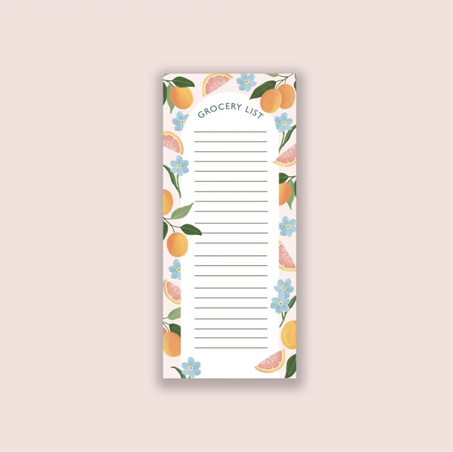 Paper & Office Isabella MG & Co | Floral Citrus Grocery List