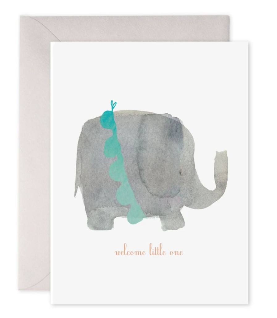 Greeting Cards E. Frances Paper Studio | Welcome Little One Elephant