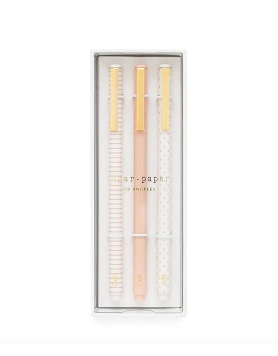 Paper & Office Sugar Paper Pens & Pencils | The Rose Pattern Felt Pen Set (Set Of 3)