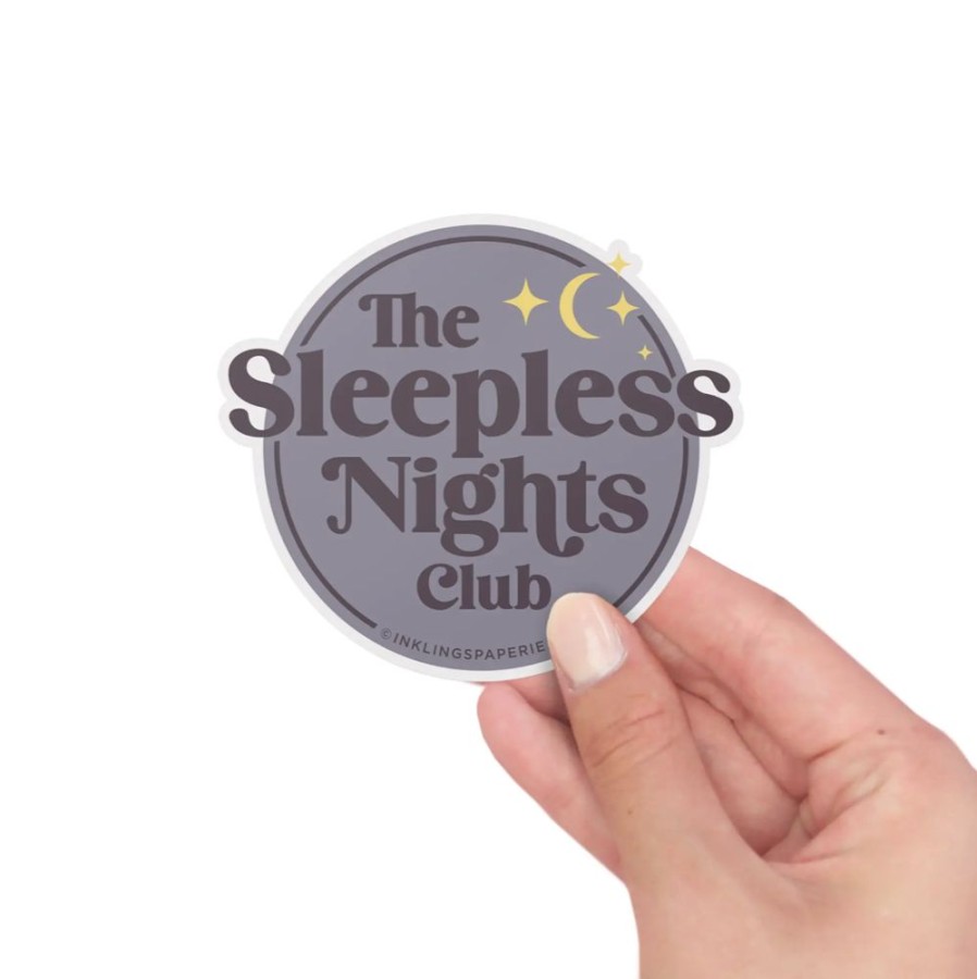 Party & Gift Wrap Inklings Paperie Gift Tags & Stickers | Sleepless Nights Club Sticker