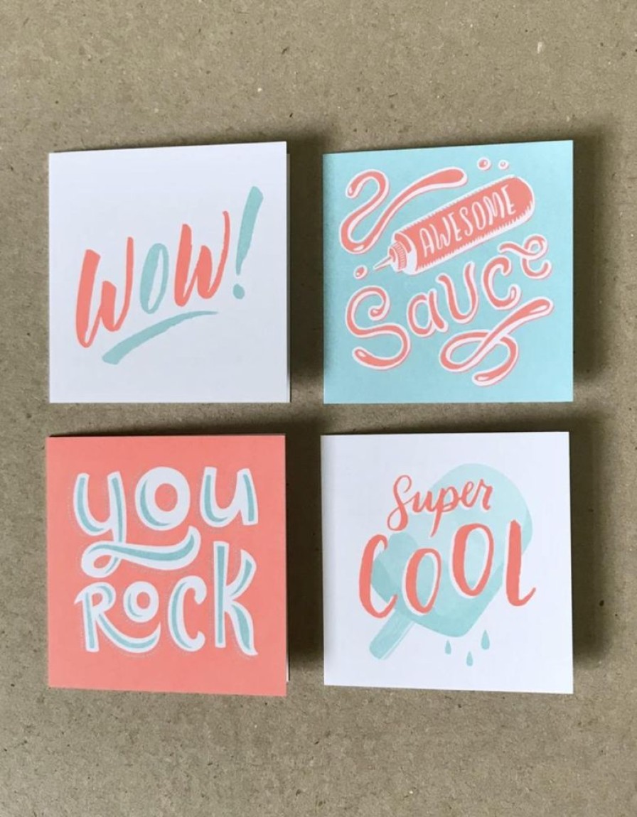 Paper & Office 2021 Co. Everyday Notes | Fluorescent Superlatives Lunchbox Notes