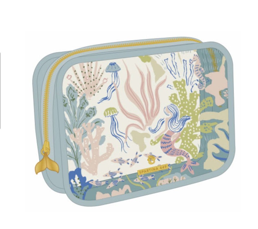 Accessories Spartina | Clear Travel Case Mermaid Sea